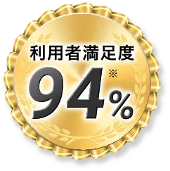 利用者満足度94%