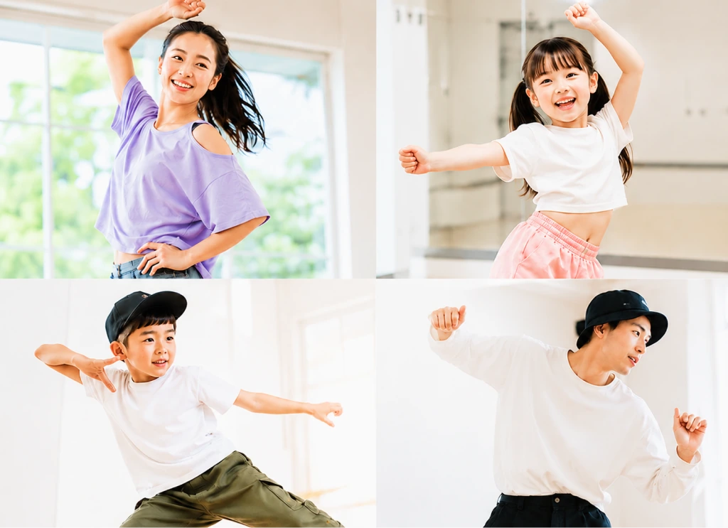 年齢に関係なくダンスを楽しむ人たち