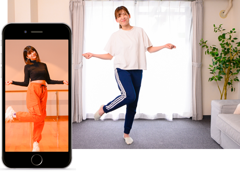 ダンスをしてる女性